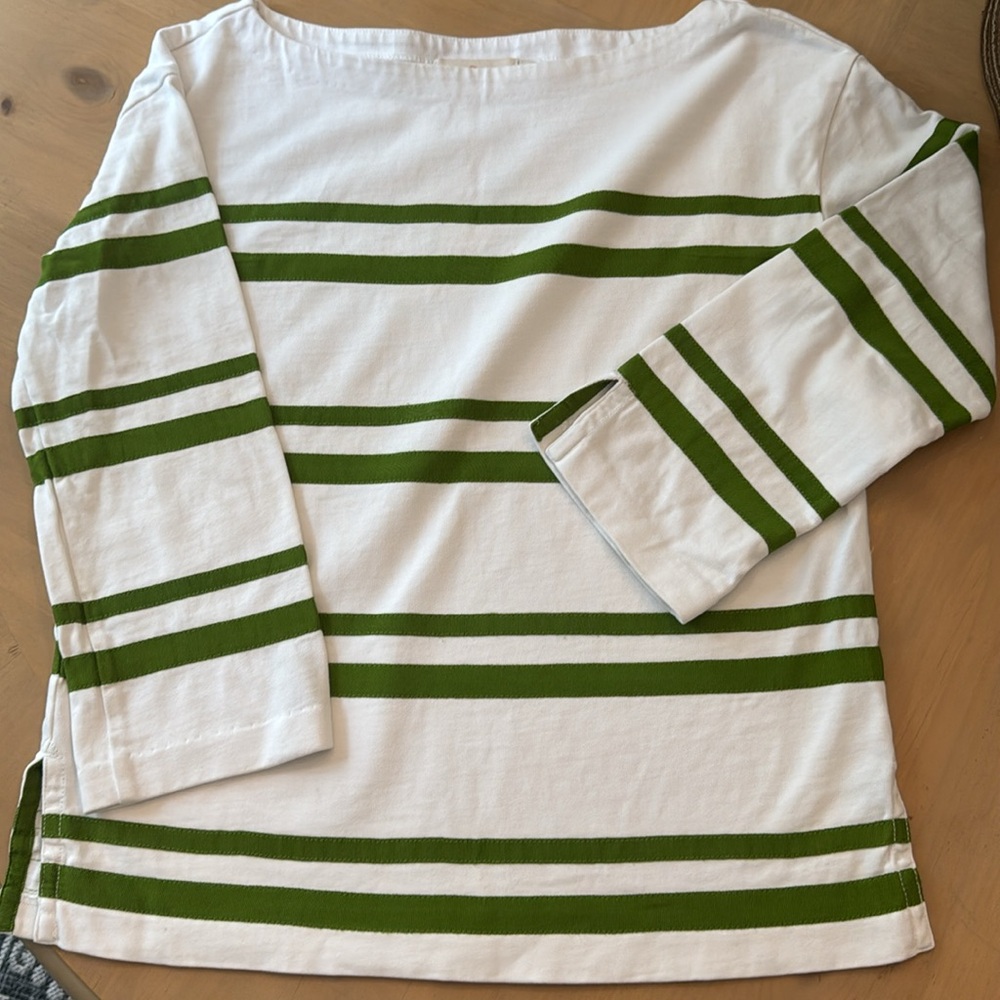 Tory Burch Preppy Kendall Grosgrain Ribbon Stripe top